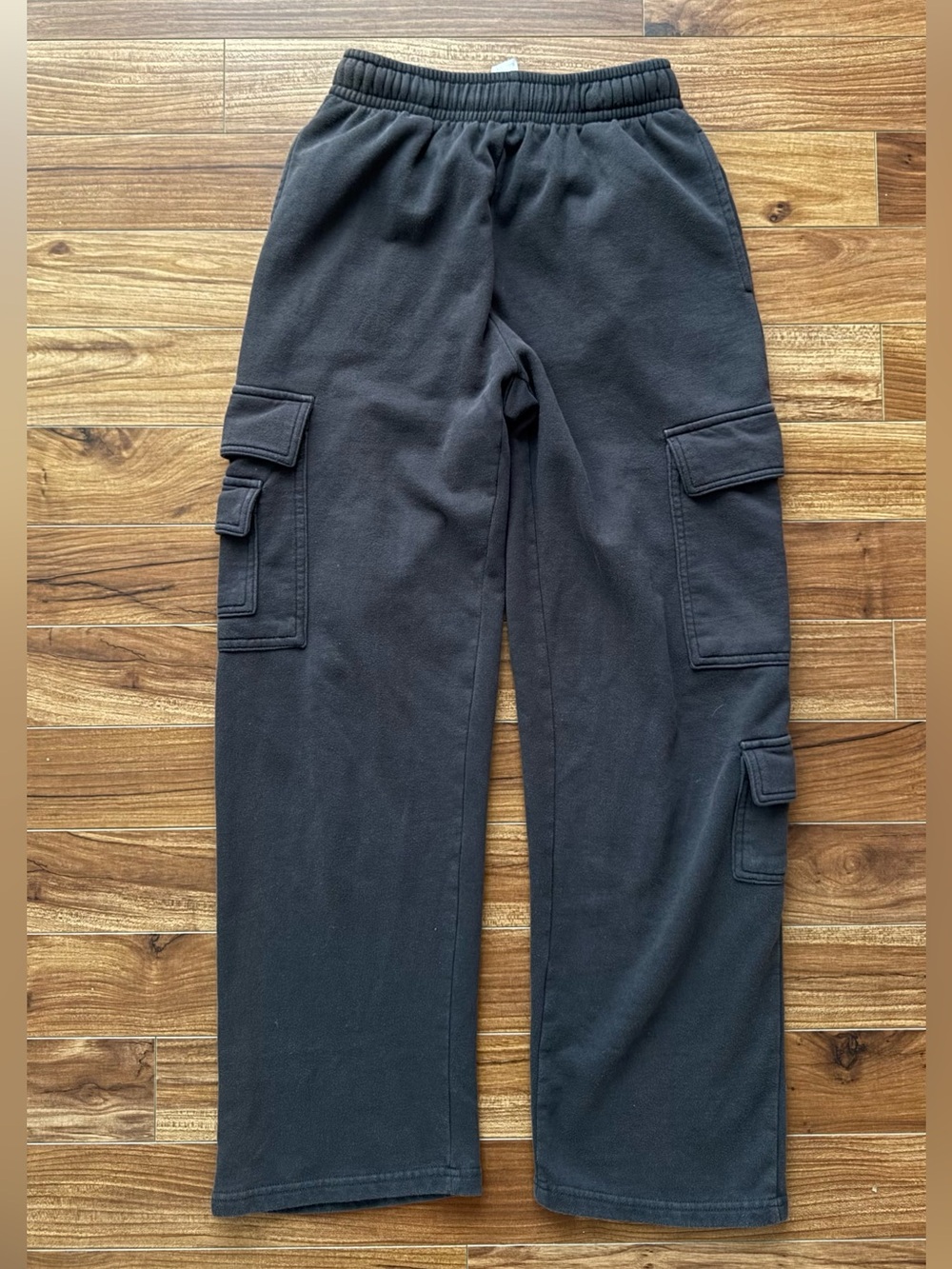 Garage Dark Grey Fleece Cargo Sweatpants Size TP/XS